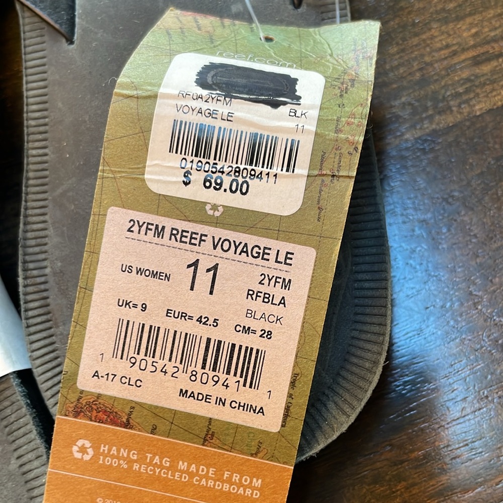 Reef Voyage LE leather flip flops - Picture 6 of 7